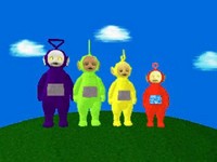 une photo d'Ã©cran de Teletubbies sur Sony Playstation